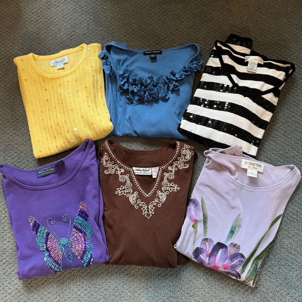 Ladies 6-Blouse Bundle size L & XL